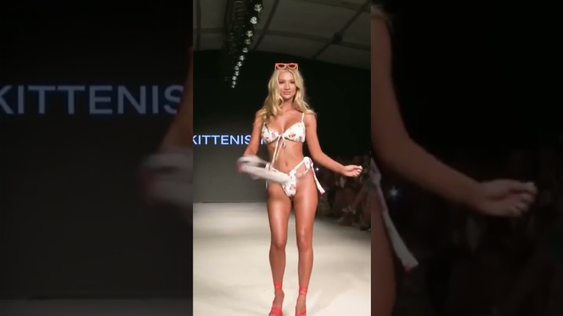 image 0 Alexa Collins Rocking This White Berry Bikini By Kittenish #bikini #shorts