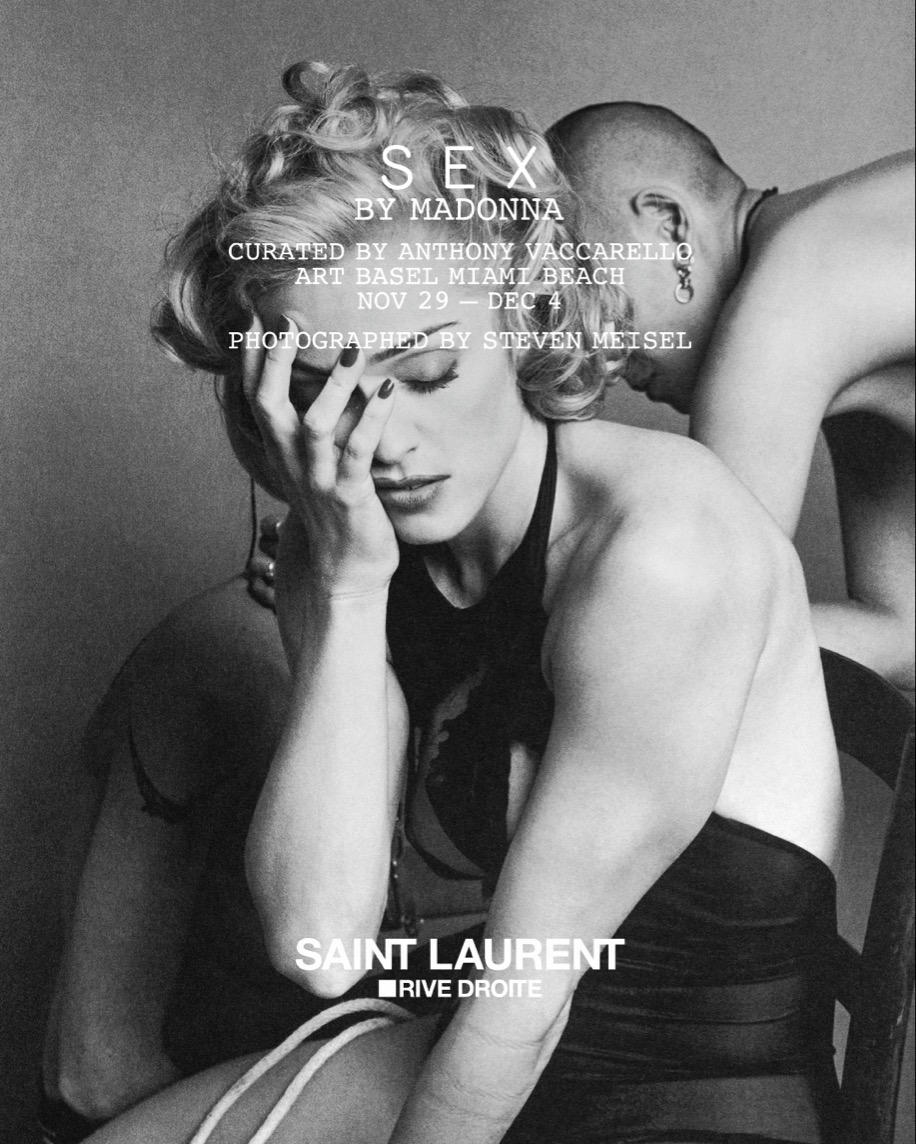 image  1 SAINT LAURENT - SEX BY MADONNA⁣THE RE-EDITION⁣IMAGINED BY ANTHONY VACCARELLO⁣ART BASEL MIAMI BEACH ⁣